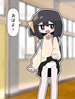 挨拶されるとスカートめくる催眠