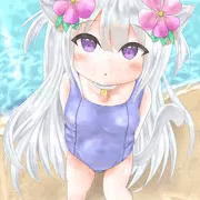 猫耳少女と海へ