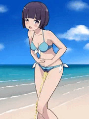千寿ム○マサの水着お漏らし