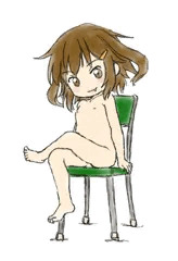 裸椅子な雷ちゃん