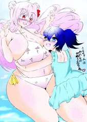 さとしお水着イチャイチャ