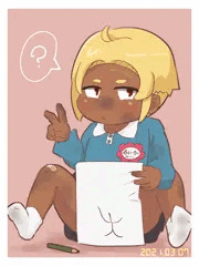 棒人間を描いた女児ちゃん
