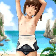 しおいの水着の裏地舐めてえ