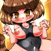 競泳水着猫