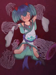 転移触手に内側から蹂躙される魔法少女