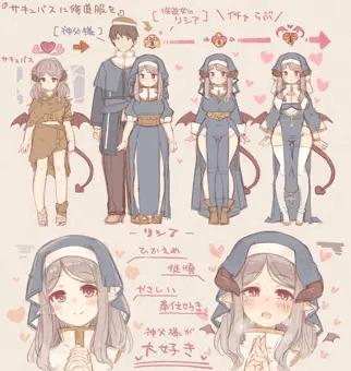 「サキュバスに修道服を」紹介らくがき+サンプル