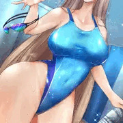 💕✨💙ふふっ！やっぱり競泳水着の私が必要なんだね！💙✨💕