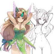 リメイク発売前に描いたリースさん