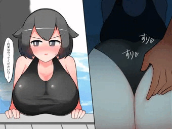 うちのこ水着痴漢