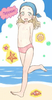 ロシア特有の浜辺スタイル
