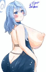 ドレスアコ　振り向き
