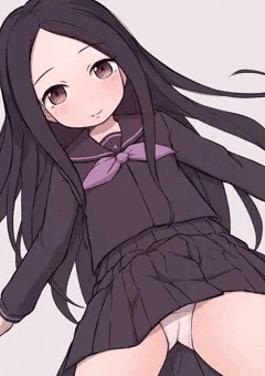 冬制服おでこちゃんパンチラ