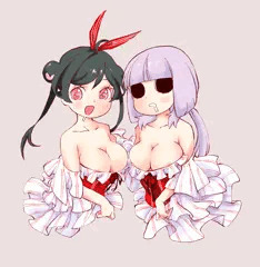 輪チラきゃーたんとあはしこちゃん