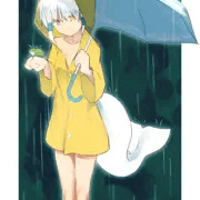 うちのこ in the rain