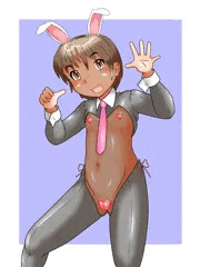 褐色逆バニー