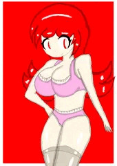 エミリーの下着姿