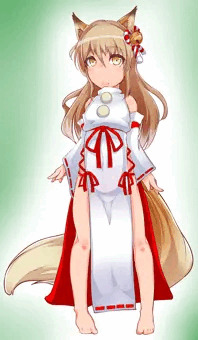 近所の神社の狐の娘