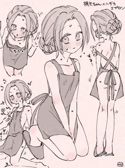 裸エプロンちゃん