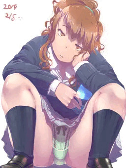 しゃがみJK