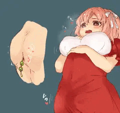 アナル責めで勃起射精ふたなりちゃん