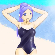 海辺の新スクール水着