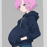 ボテ腹パーカー_夕陽リリ