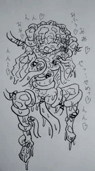 触手でべとべと