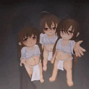 月読村の山笠アイちゃん達のお誘い