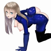 ラバー従者シェリー(ふたなりナースレズ娘)