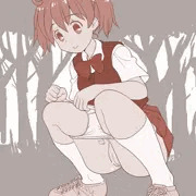 ひかるちゃんオシッコ中