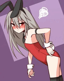 ウサギと化した狼女