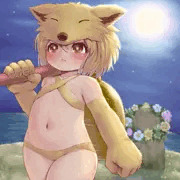 【Skeb】月夜のヤファちゃん