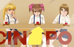 ファーストフード店で誘ってくるうちの３人娘