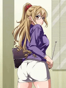 ぴっちりエロスーツのＯＬ浅葱さんにセクハラ！