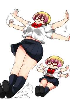 漫画とかでしか見ないブレーキをする女その２