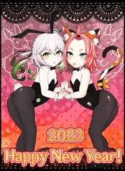 🌅【原神】ナヒーダとディオナ年越しバニー🎍