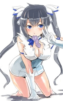 咥えゴムヘスティアさん