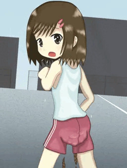 マラソン中にう○こおもらしする女の子