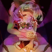 クリスマスイベリスちゃんを後ろから