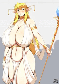 エレナ先生は爆乳ハイエルフ