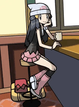 カフェで堂々とふとももを触らせてくれるヒカリちゃん