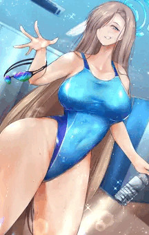 💕✨💙ふふっ！やっぱり競泳水着の私が必要なんだね！💙✨💕