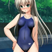 暑中見舞い　水着ニャル子