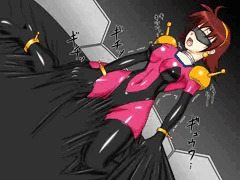 レインさんのファイティングスーツ装着
