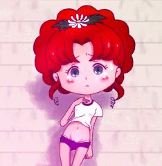 花飾りの女の子
