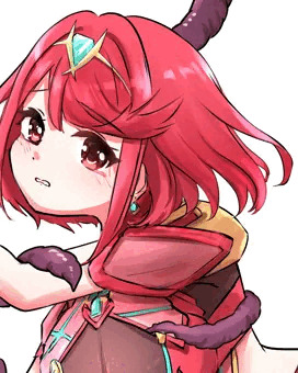 触手につかまったホムラ