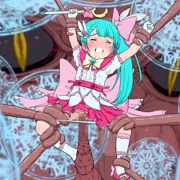 魔法少女VSイビルアイの群れ