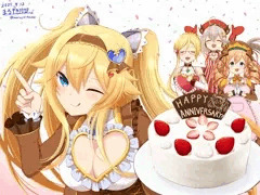 ミカエルさんwith四大天使のアニバーサリーケーキ(skeb)