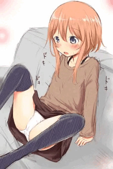 ソファーでズブり
