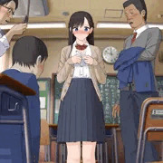 男子達の前で脱ぐJK